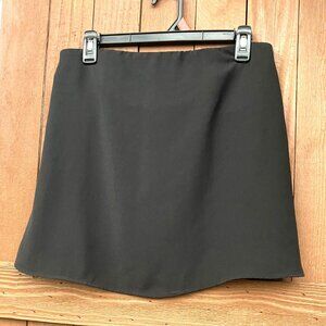 TOBI strapless bandeau crop top 16" front - black Sz M Hook&eye back - pre-owned